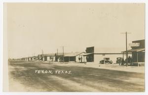 Primary view of object titled '[Street in Texon, Texas]'.