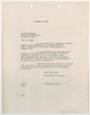 [Letter from Charles A. Prince to Robert Young, November 2, 1942]