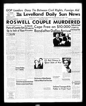 The Levelland Daily Sun News (Levelland, Tex.), Vol. 16, No. 246, Ed. 1 Tuesday, August 13, 1957