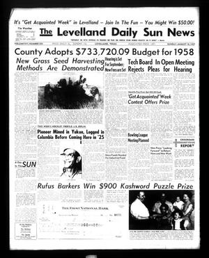 The Levelland Daily Sun News (Levelland, Tex.), Vol. 16, No. 250, Ed. 1 Sunday, August 18, 1957