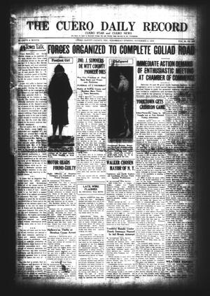 The Cuero Daily Record (Cuero, Tex.), Vol. 63, No. 108, Ed. 1 Wednesday, November 4, 1925
