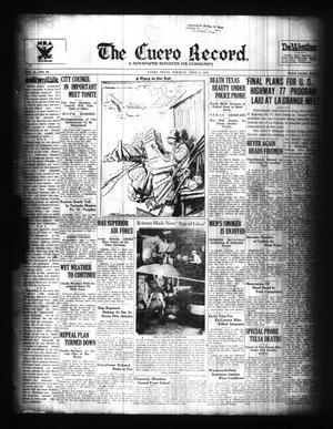 The Cuero Record. (Cuero, Tex.), Vol. 41, No. 83, Ed. 1 Tuesday, April 9, 1935