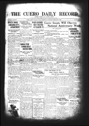 The Cuero Daily Record (Cuero, Tex.), Vol. 56, No. 33, Ed. 1 Wednesday, February 8, 1922