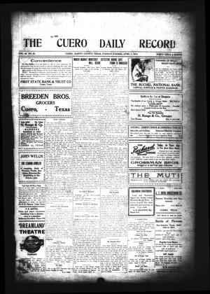 The Cuero Daily Record (Cuero, Tex.), Vol. 40, No. 82, Ed. 1 Tuesday, April 7, 1914