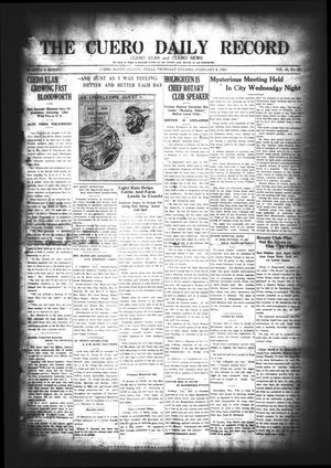 The Cuero Daily Record (Cuero, Tex.), Vol. 58, No. 33, Ed. 1 Thursday, February 8, 1923