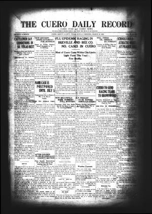 The Cuero Daily Record (Cuero, Tex.), Vol. 56, No. 66, Ed. 1 Sunday, March 19, 1922