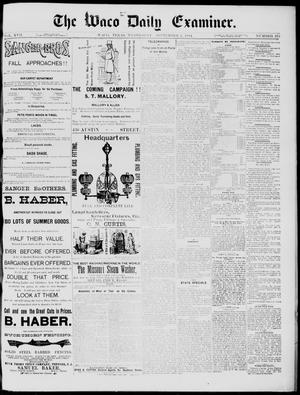 The Waco Daily Examiner. (Waco, Tex.), Vol. 17, No. 273, Ed. 1, Wednesday, September 3, 1884