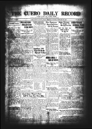 The Cuero Daily Record (Cuero, Tex.), Vol. 62, No. 48, Ed. 1 Thursday, February 26, 1925