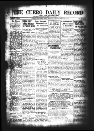 The Cuero Daily Record (Cuero, Tex.), Vol. 62, No. 41, Ed. 1 Wednesday, February 18, 1925