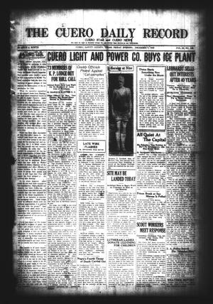 The Cuero Daily Record (Cuero, Tex.), Vol. 63, No. 133, Ed. 1 Friday, December 4, 1925