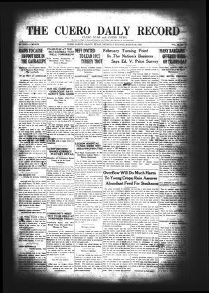 The Cuero Daily Record (Cuero, Tex.), Vol. 56, No. 76, Ed. 1 Thursday, March 30, 1922