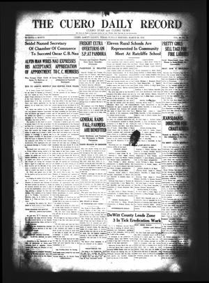 The Cuero Daily Record (Cuero, Tex.), Vol. 56, No. 72, Ed. 1 Sunday, March 26, 1922