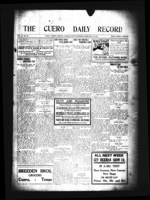 The Cuero Daily Record (Cuero, Tex.), Vol. 40, No. 38, Ed. 1 Sunday, February 15, 1914