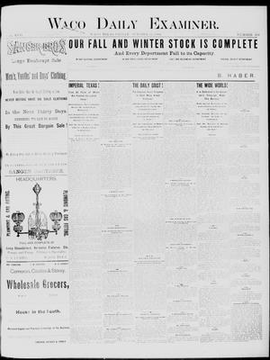 Waco Daily Examiner. (Waco, Tex.), Vol. 17, No. 297, Ed. 1, Friday, October 10, 1884