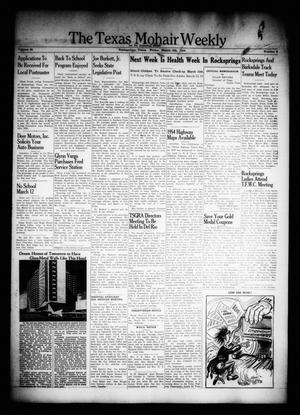 The Texas Mohair Weekly (Rocksprings, Tex.), Vol. 46, No. 8, Ed. 1 Friday, March 5, 1954