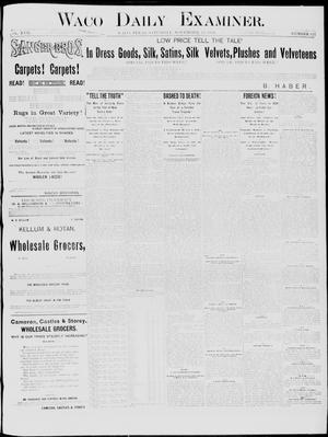 Waco Daily Examiner. (Waco, Tex.), Vol. 17, No. 327, Ed. 1, Saturday, November 15, 1884