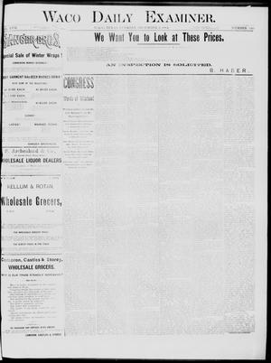 Waco Daily Examiner. (Waco, Tex.), Vol. 17, No. 340, Ed. 1, Tuesday, December 2, 1884