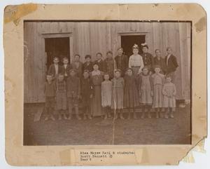 Primary view of object titled '[Miss Mayme Rahl and Students]'.