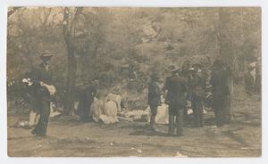 Primary view of object titled '[Picnic at Colorado River in Mills County, Texas]'.