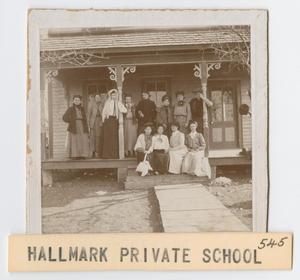 Primary view of object titled '[Hallmark Private School]'.
