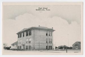 [Postcard of Goldthwaite High School Building]