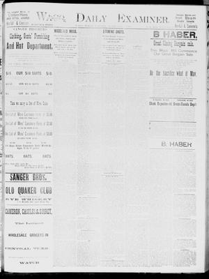 Waco Daily Examiner. (Waco, Tex.), Vol. 19, No. 68, Ed. 1, Tuesday, February 9, 1886