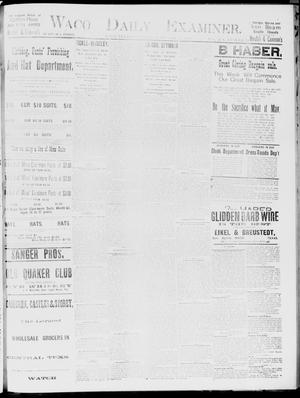 Waco Daily Examiner. (Waco, Tex.), Vol. 19, No. 72, Ed. 1, Saturday, February 13, 1886