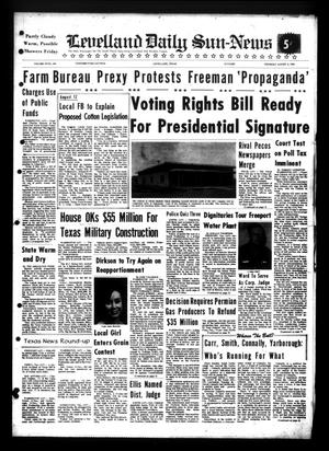 Levelland Daily Sun-News (Levelland, Tex.), Vol. 24, No. 184, Ed. 1 Thursday, August 5, 1965