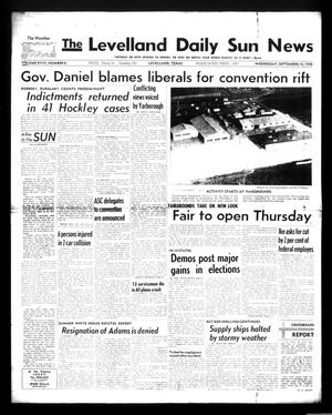 Primary view of object titled 'The Levelland Daily Sun News (Levelland, Tex.), Vol. 18, No. 8, Ed. 1 Wednesday, September 10, 1958'.