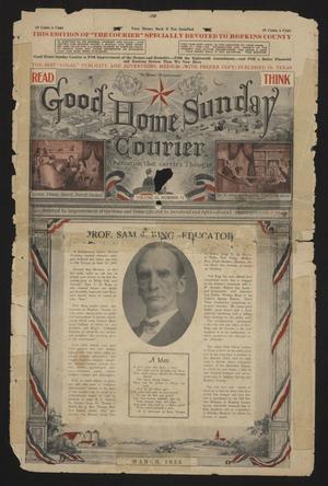 Primary view of object titled 'Good Home Sunday Courier (Paris, Tex.), Vol. 65, No. 12, Ed. 1 Sunday, March 5, 1933'.