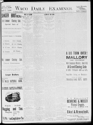 Waco Daily Examiner. (Waco, Tex.), Vol. 19, No. 176, Ed. 1, Friday, June 18, 1886