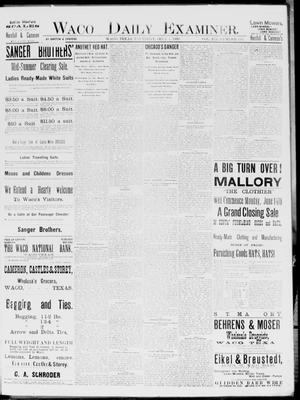 Waco Daily Examiner. (Waco, Tex.), Vol. 19, No. 185, Ed. 1, Thursday, July 1, 1886