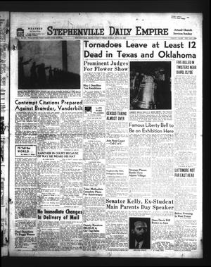Primary view of object titled 'Stephenville Daily Empire (Stephenville, Tex.), Vol. 1, No. 171, Ed. 1 Sunday, April 30, 1950'.
