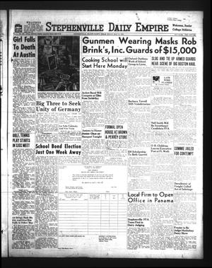Stephenville Daily Empire (Stephenville, Tex.), Vol. 1, No. 180, Ed. 1 Friday, May 12, 1950