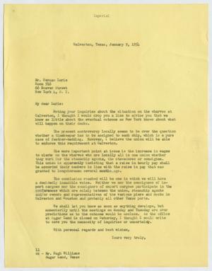 [Letter from I. H. Kempner to Herman Lurie, January 9, 1954]