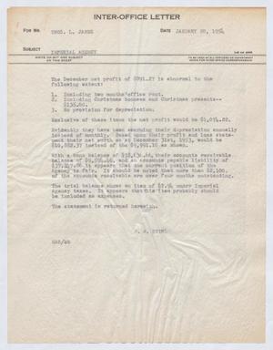 [Inter-Office Letter from Gus A. Stirl to Thomas James Leroy, January 20, 1954]