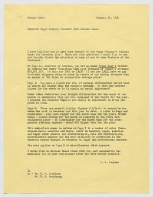 [Letter from Isaac Herbert Kempner to George Andre, January 18, 1954]