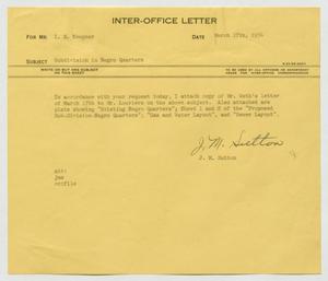 [Letter from J. M. Sutton to I. H. Kempner, March 17, 1954]