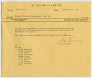 [Letter from William H. Louviere to Herman Lurie, December 2, 1954]