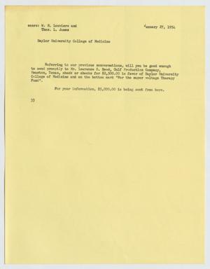 [Letter from A. H. Blackshear, Jr. to W. H. Louviere & Thomas L. James, January 27, 1954]