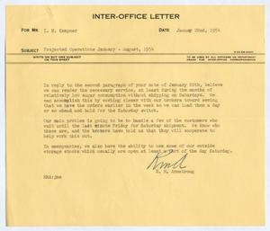 [Letter from Robert Markle Armstrong to Isaac Herbert Kempner, January 22, 1954]