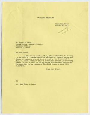[Letter from I. H. Kempner to Homer L. Bruce, January 28, 1954]
