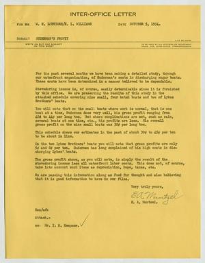 [Letter from E. A. Mantzel to W. H. Louviere & H. L. Williams, December 16, 1954]