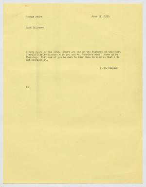 [Letter from Isaac Herbert Kempner to George Andre, June 12, 1954]