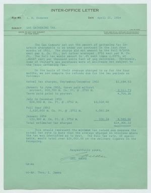 Primary view of object titled '[Letter from George Andre to Isaac Herbert Kempner, April 21, 1954]'.