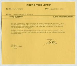 [Letter from W. H. Louviere to I. H. Kempner, August 31, 1954]