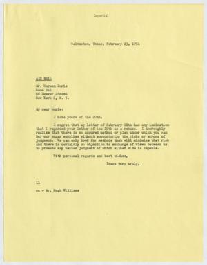 [Letter from I. H. Kempner to Herman Lurie, February 23, 1954]