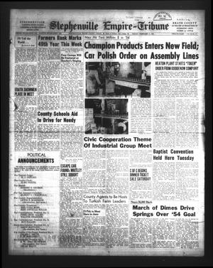 Primary view of object titled 'Stephenville Empire-Tribune (Stephenville, Tex.), Vol. 84, No. 6, Ed. 1 Friday, February 5, 1954'.