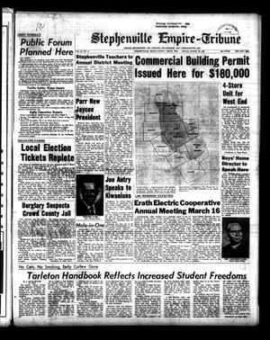 Primary view of object titled 'Stephenville Empire-Tribune (Stephenville, Tex.), Vol. 95, No. 11, Ed. 1 Friday, March 12, 1965'.