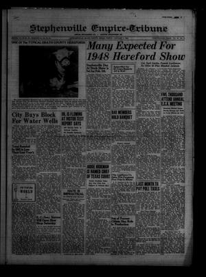 Primary view of Stephenville Empire-Tribune (Stephenville, Tex.), Vol. 78, No. 2, Ed. 1 Friday, January 9, 1948